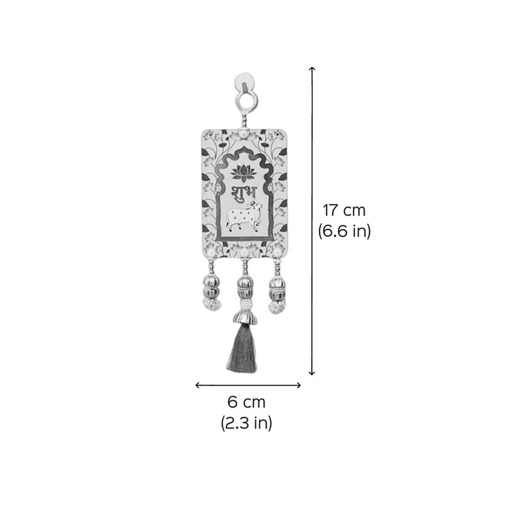 Handcrafted Printed Small Pichwai Shubh Labh Hanging | Set Of 2