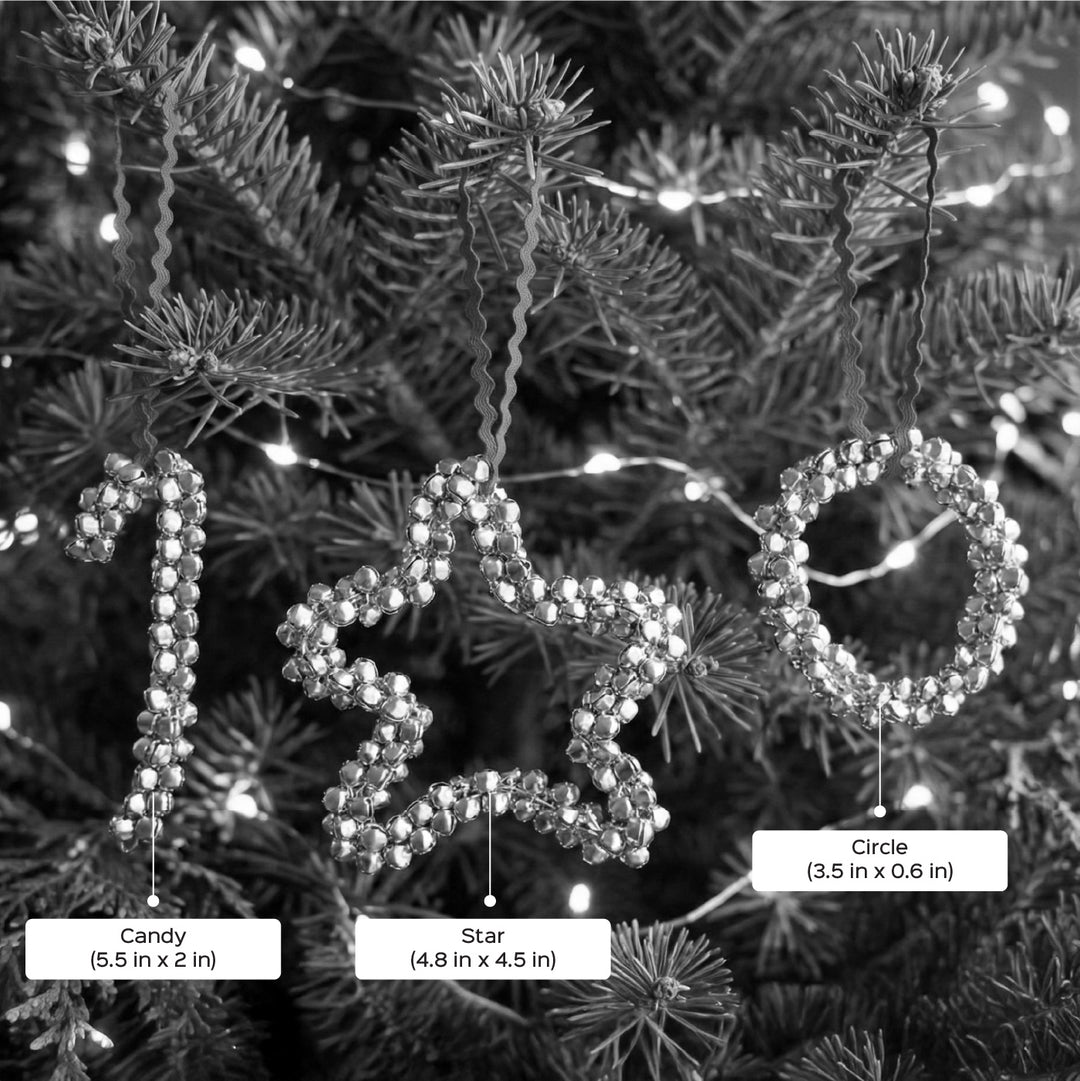 3 Pc | Ghunghroo Star Christmas Ornament