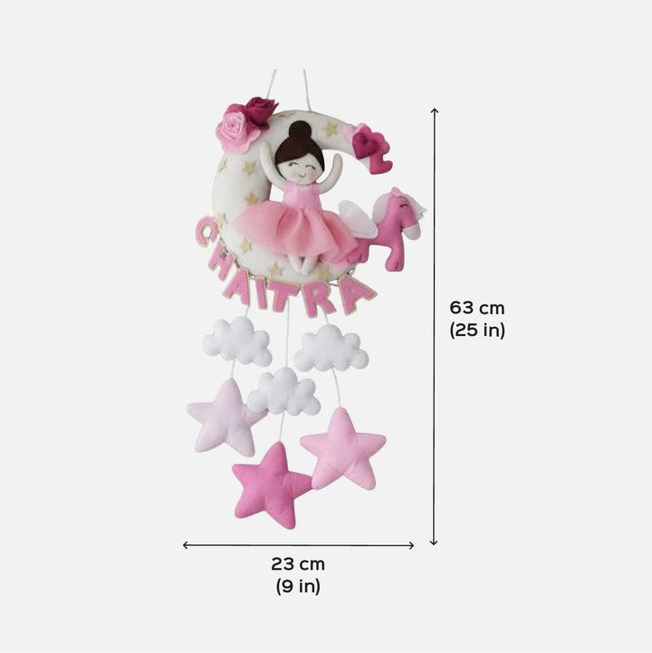 Personalised Moon Doll Unicorn Felt Hanging