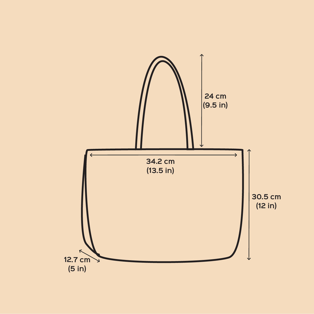 Grey And Brown Horizontal Stripes Handmade Wire Koodai Tote Bag