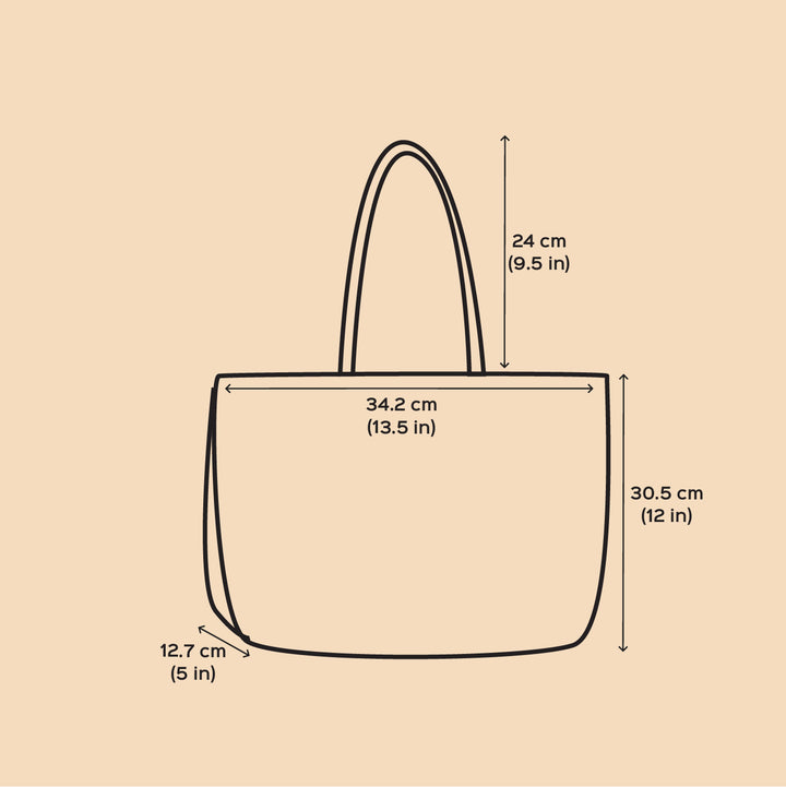 Grey And Brown Horizontal Stripes Handmade Wire Koodai Tote Bag