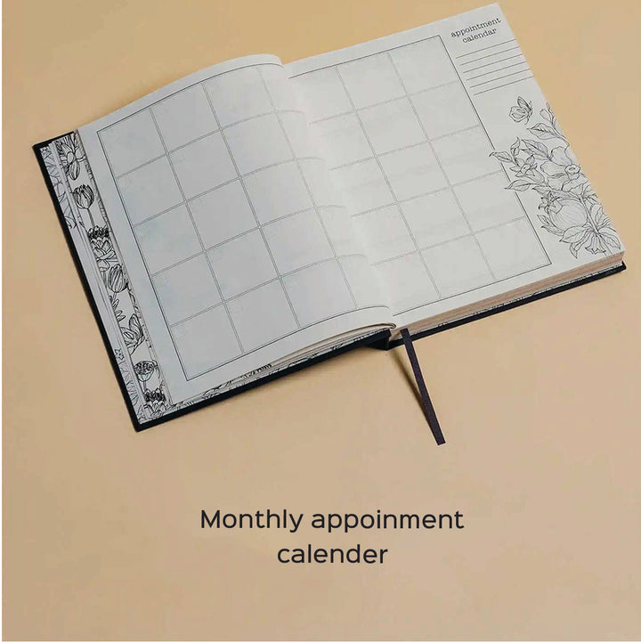 Handmade Manmohini Green  Planner With Habit Tracker | 160 Pages