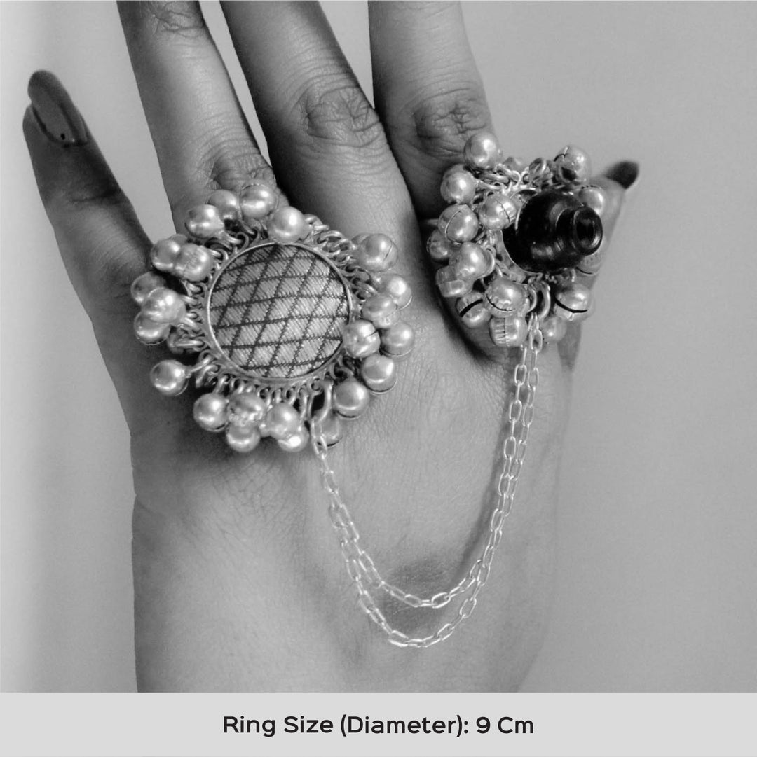 Modern Handmade Double Wedding Ring | 22K Gold Plated