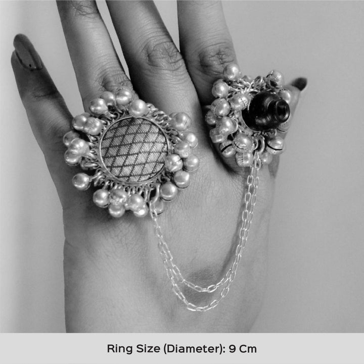 Modern Handmade Double Wedding Ring | 22K Gold Plated