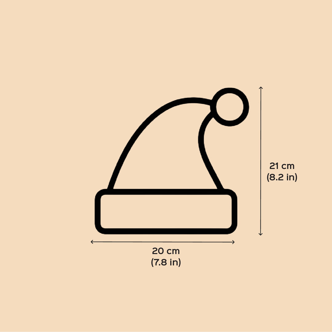 Personalized Handmade Classic Knit Adult Santa Hat