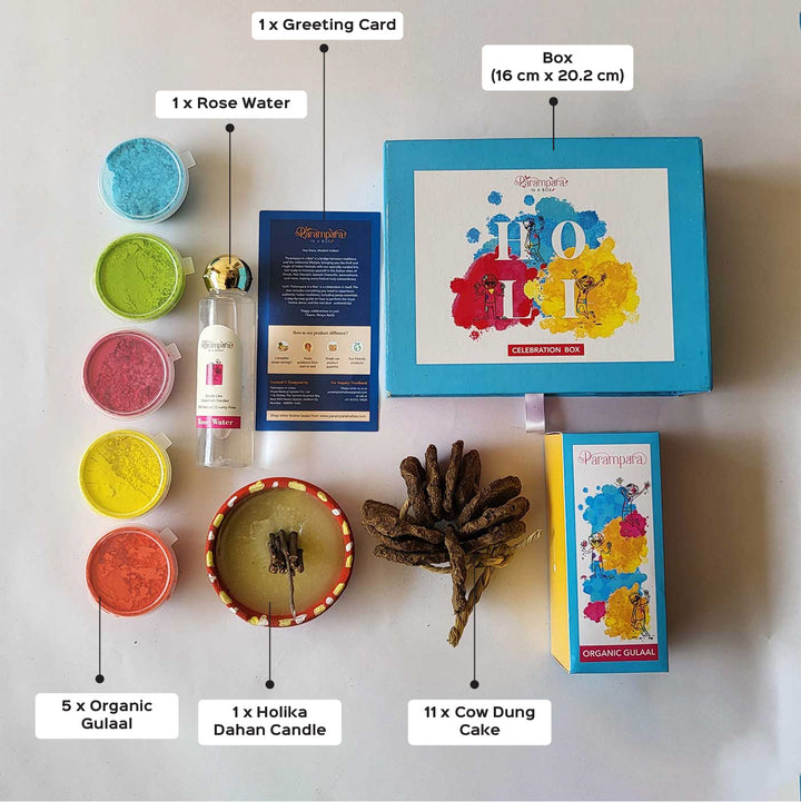 9 Pc | Organic Premium Holi Utsav Box