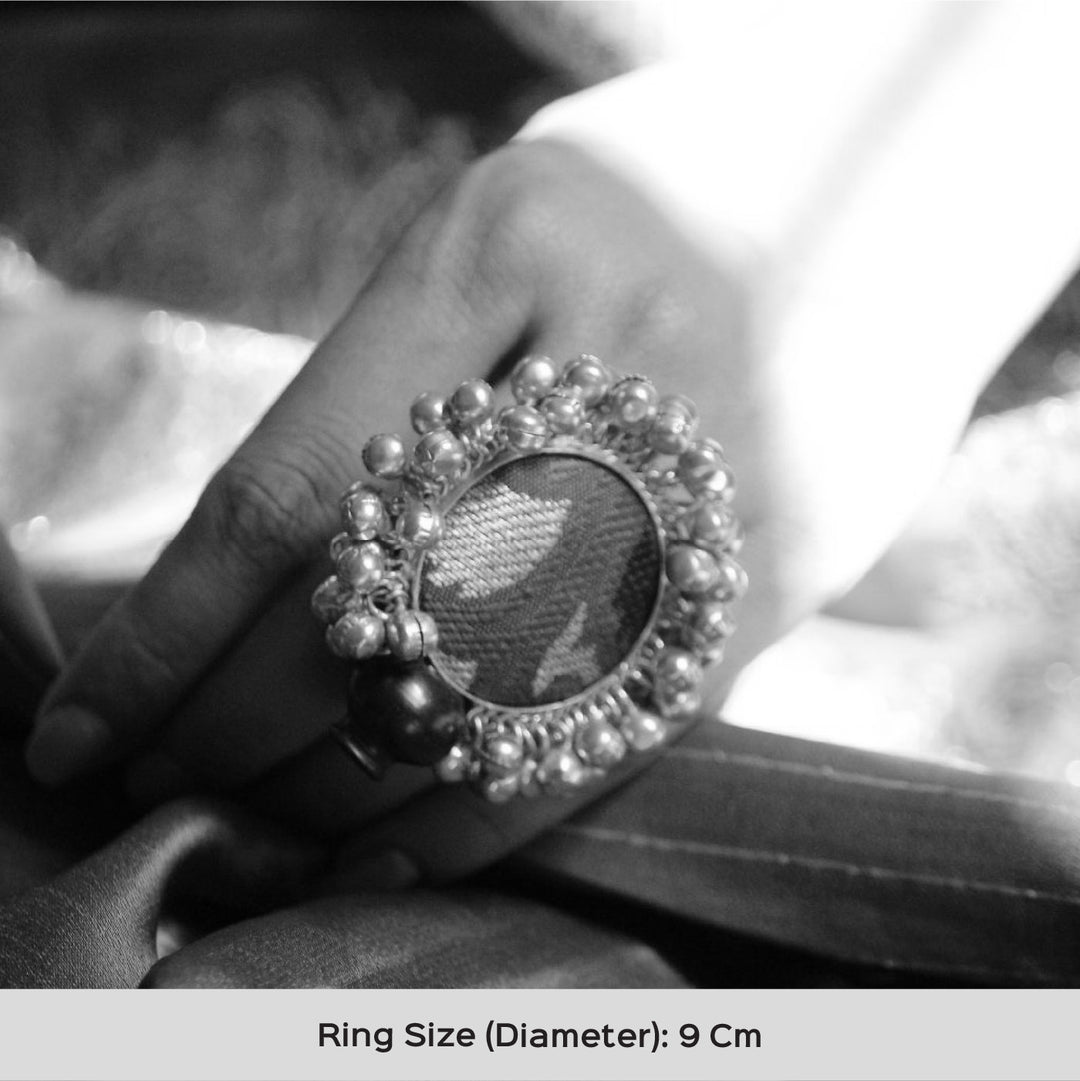 Statement Handmade Gungaroo Wedding Ring | 22K Gold Plated