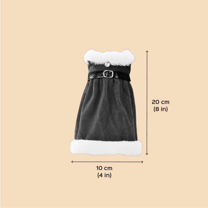 2 Pc | Handmade Mr And Mrs Santa Wine Bottle Covers