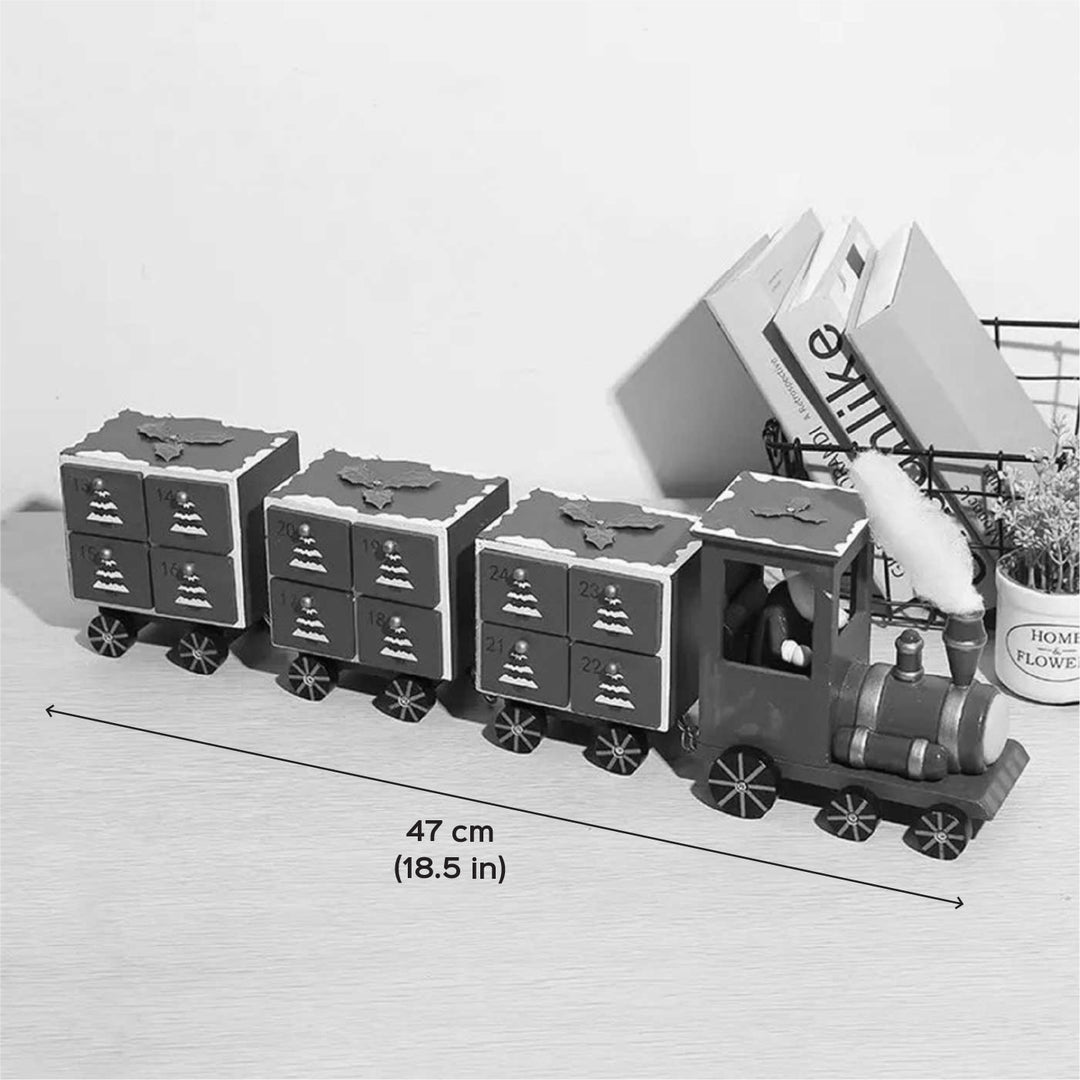 Handmade Wooden Evergreen Adventure Express Advent Calendar