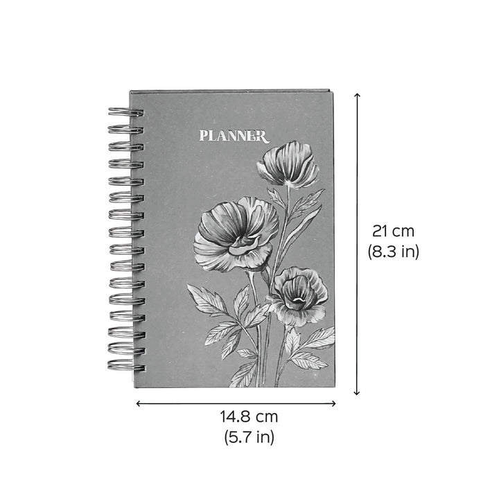 Handmade Abstract Blue Undated Planner | 120 Pages