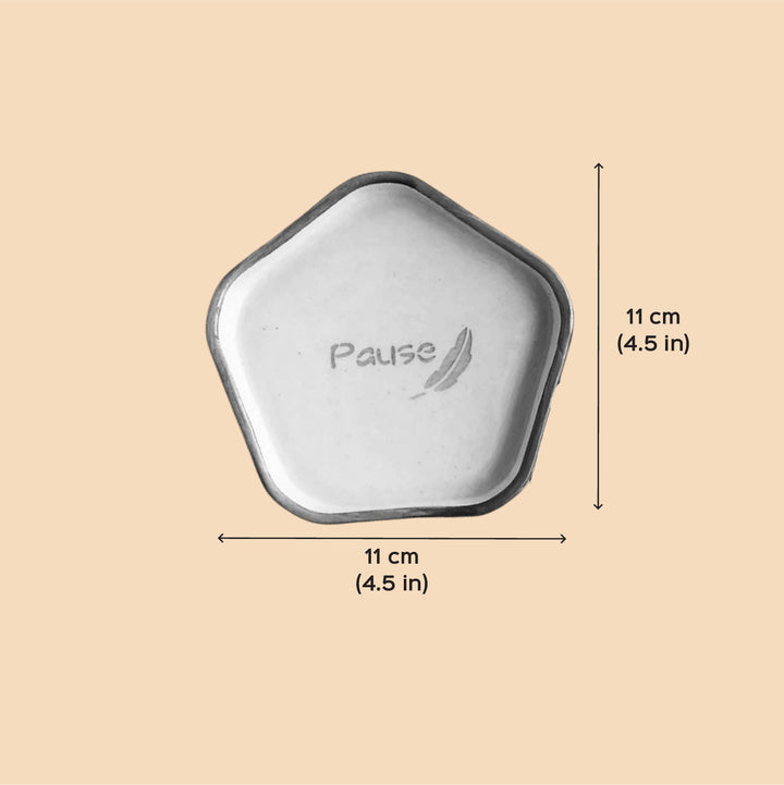 Handmade "Pause" Ceramic Plate