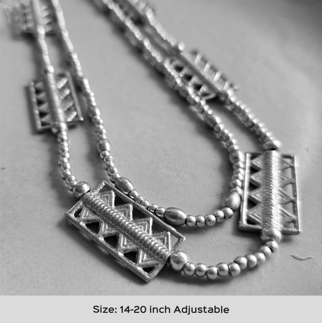 Handmade Anika Layered Brass Necklace