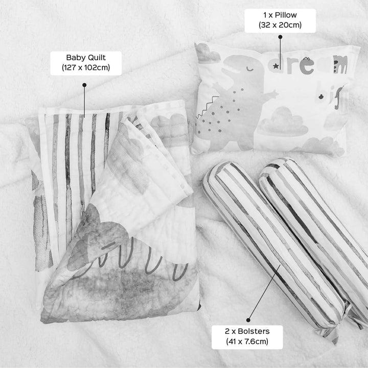 Personalized A Kingdom of Kelp Theme Baby Bedding | Set Of 5