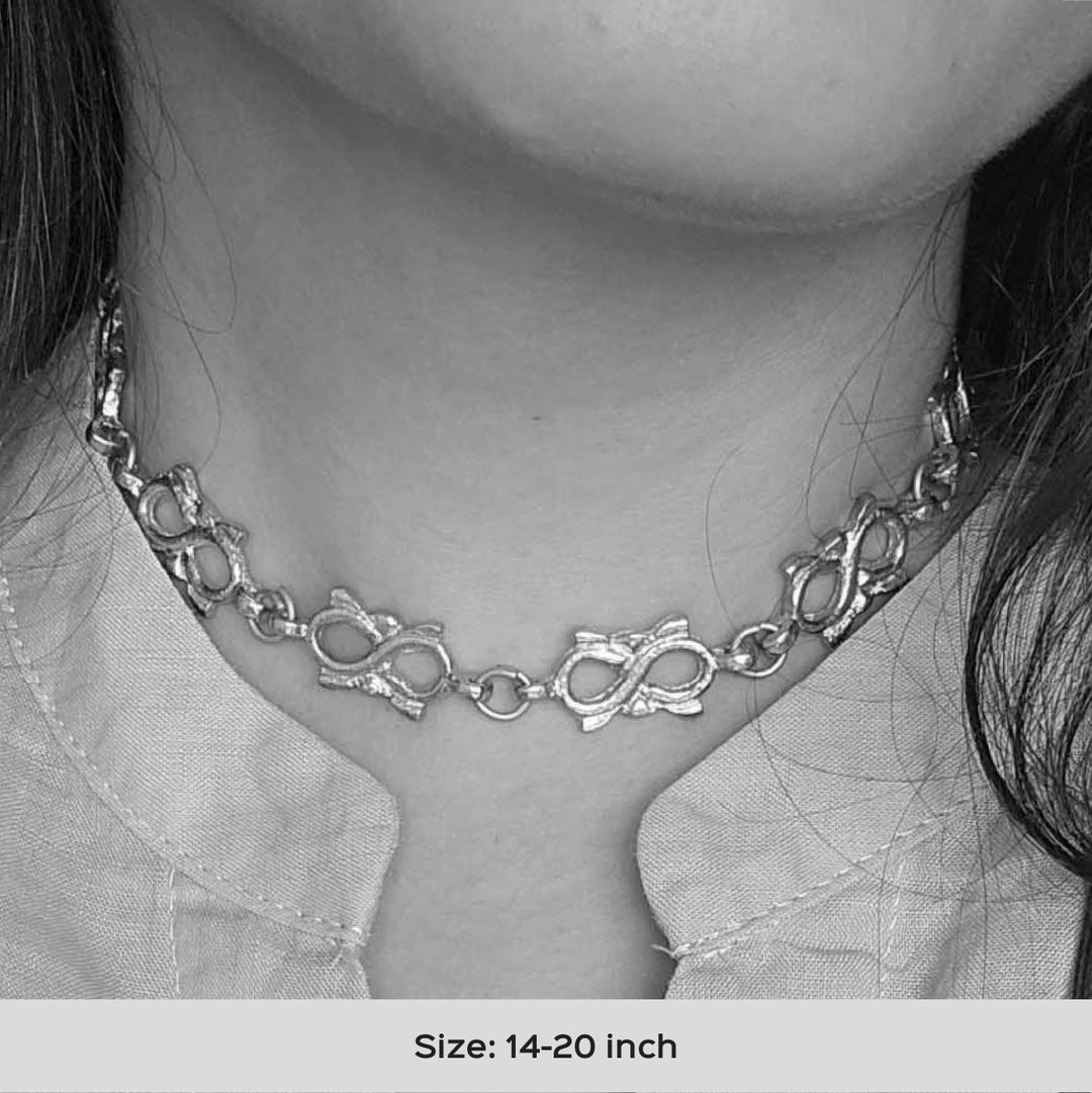 Handmade Anna Thin Brass Choker Necklace