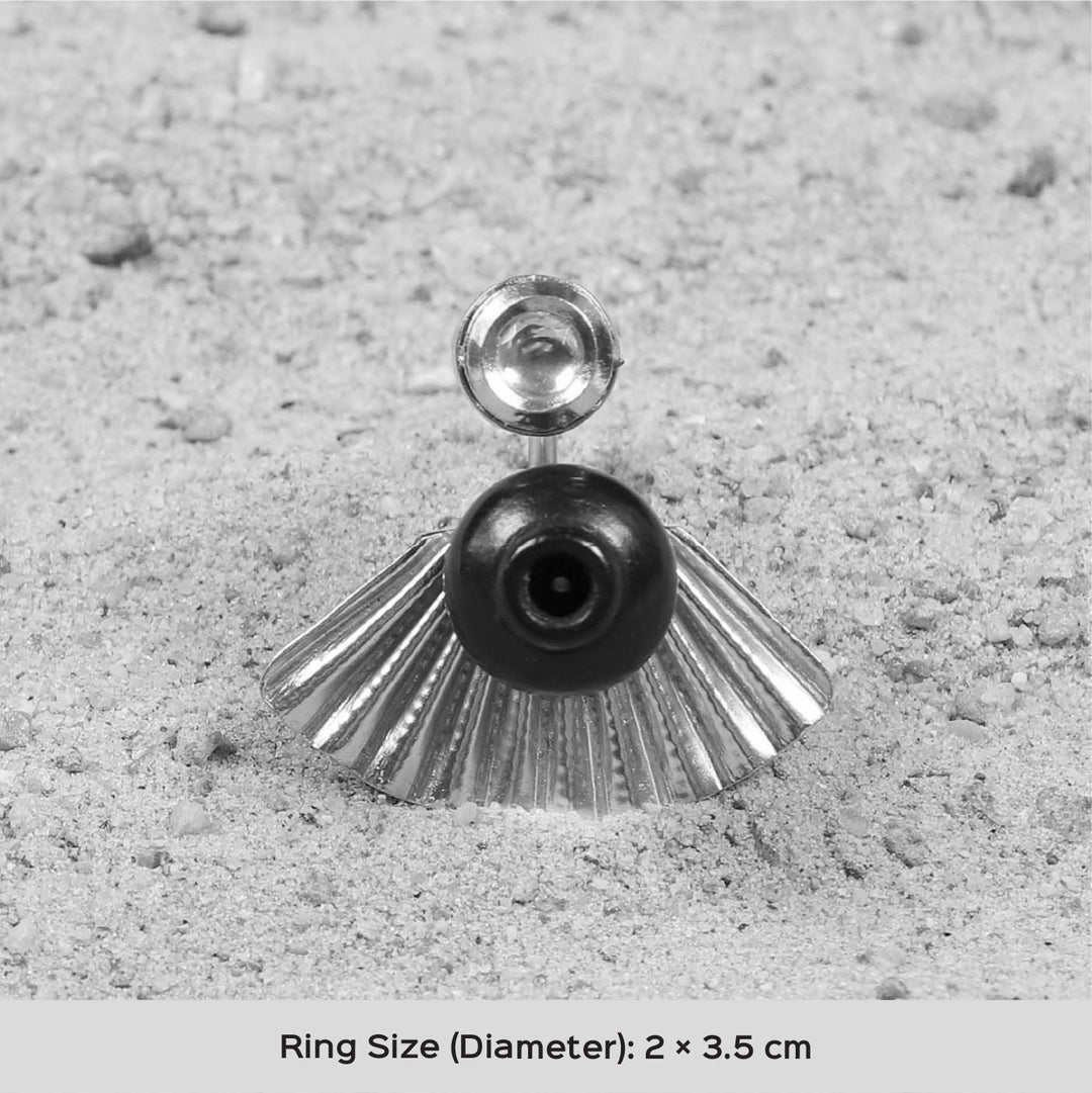 Minimal Handmade Traditional Kali Design Brass Ring | 22K Gold Plated