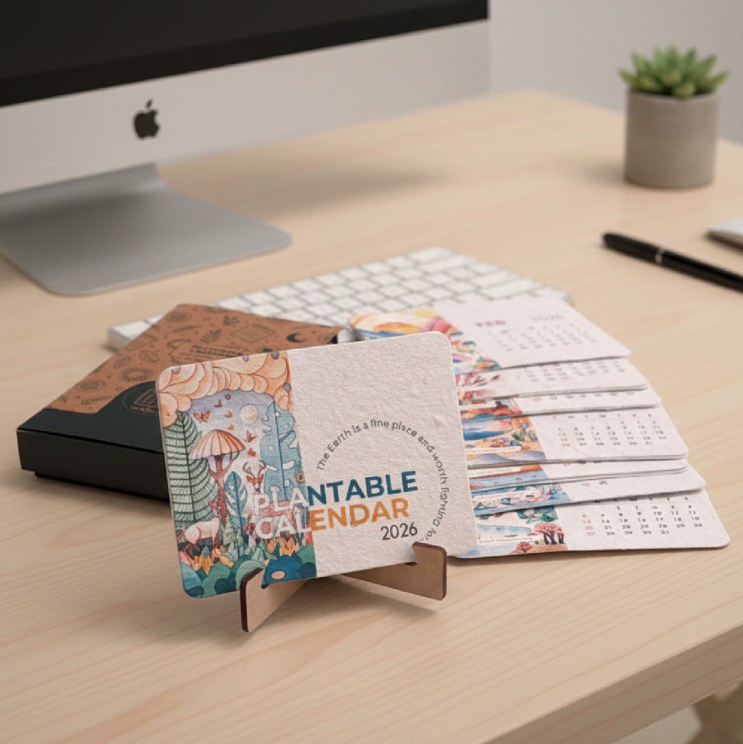 Plantable Mini Desk Calendar - 2026