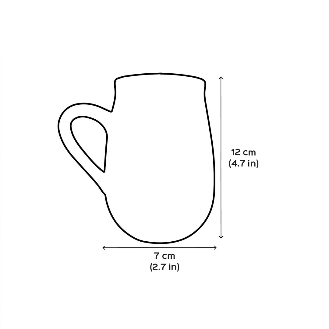 Love Till Infinity Personalized Handmade Couple Terracotta Mug | 350 ml