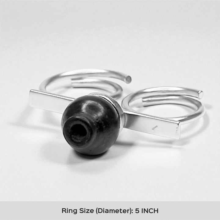 Minimal Handmade Traditional Pot Brass Ring | 22K Gold Plated