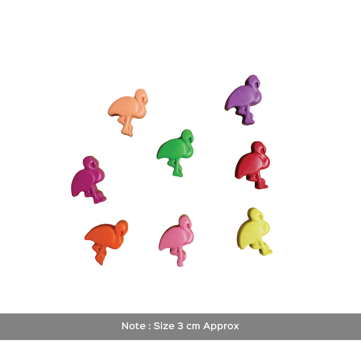 Handmade Non-Toxic Mini Flamingo Crayons | Set Of 8