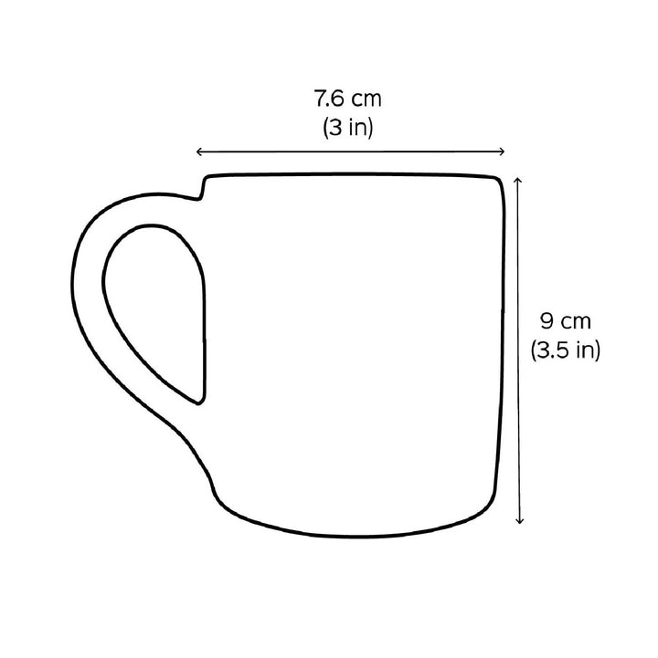 Anniversary Couple Photo Personalized Handpainted Terracotta Mug | 280 Ml