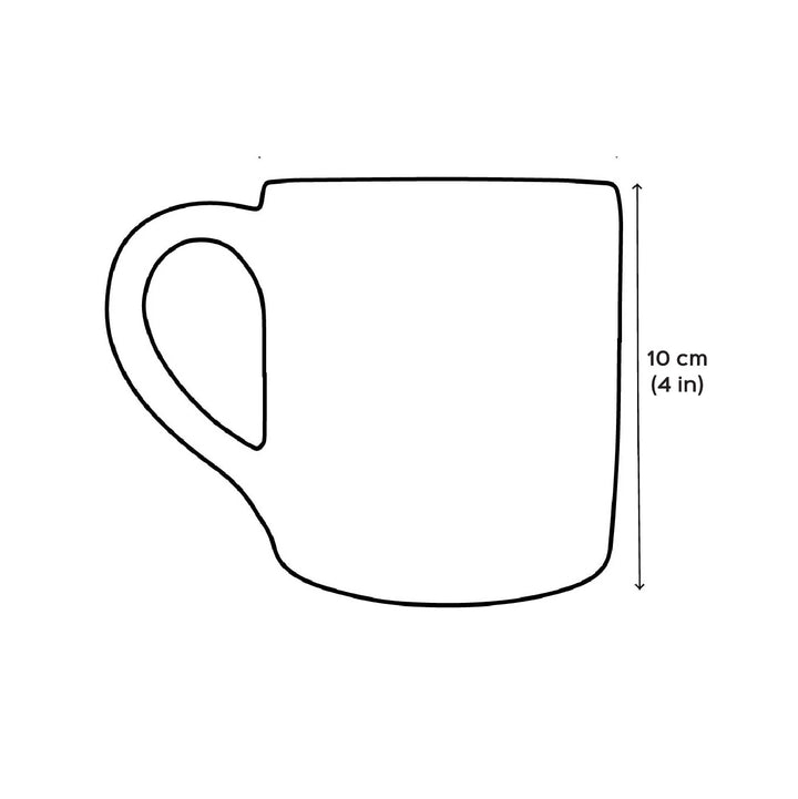 2 Pc | Bengali Couple Personalized Handpainted Terracotta Mug | 200 ml