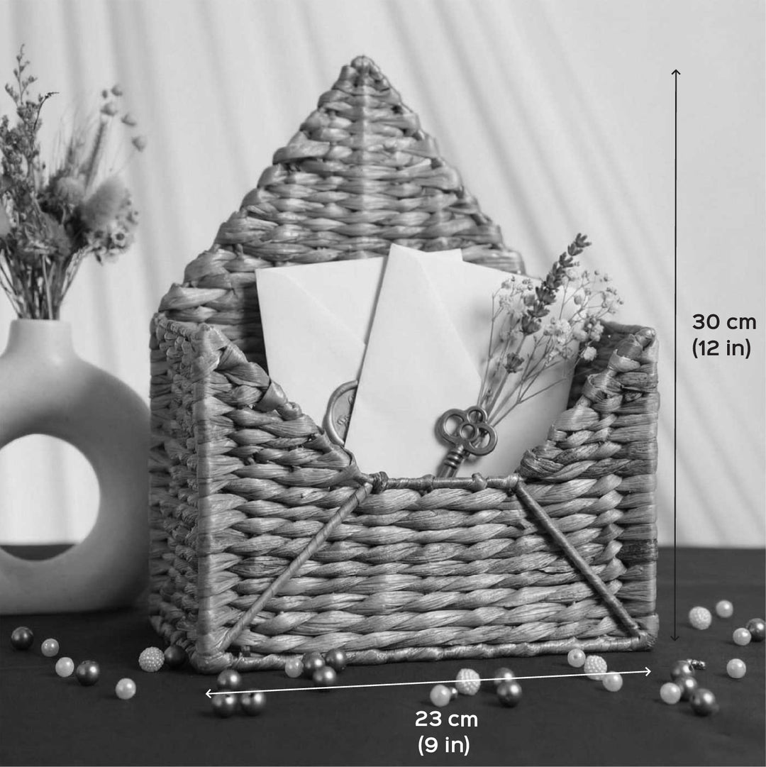 Handmade Water Hyacinth Envelope Basket