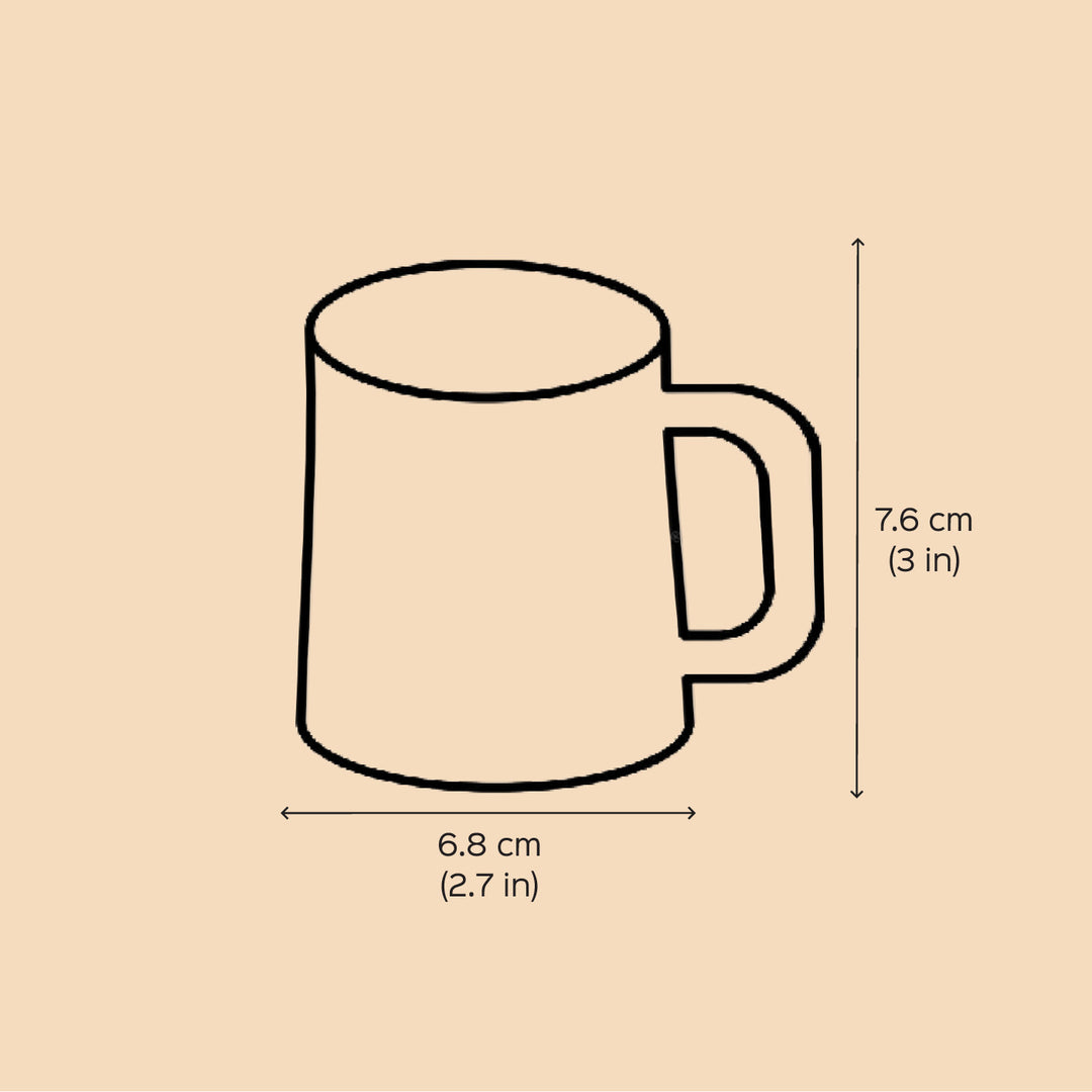Personalized Hand-Painted Coffee Lover Theme Terracotta Mug