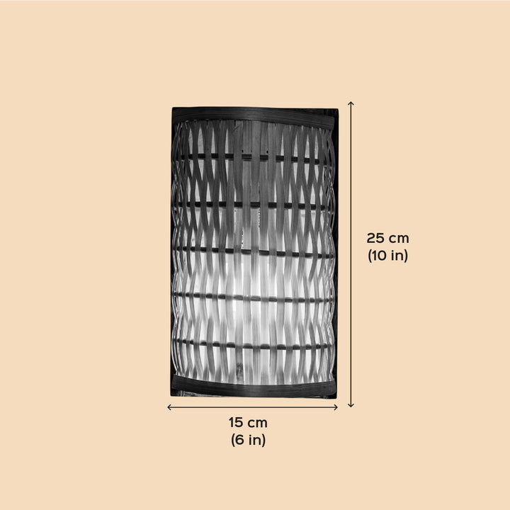 Handmade Bamboo Weaving Nested Design Wall Lamp