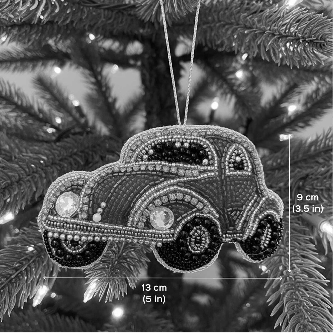 Red Car Beads Premium Zardozi Ornament