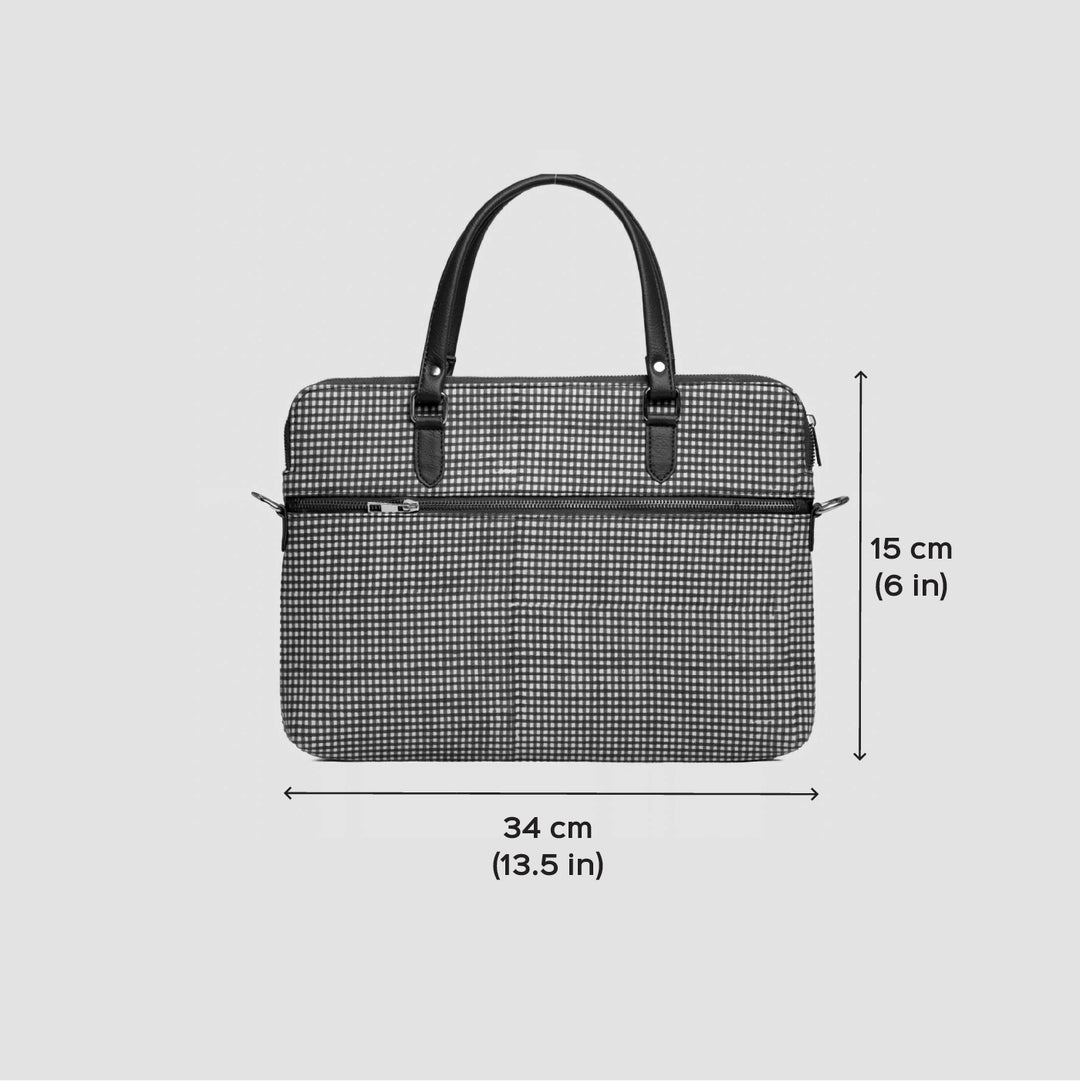 Forest Vegan Leather Laptop Bag