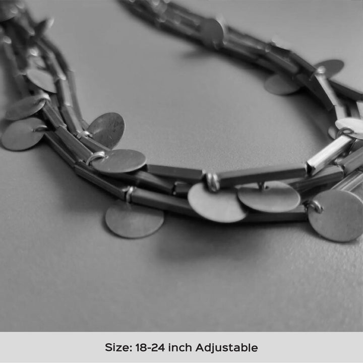 Handmade Discs Design Brass Necklace
