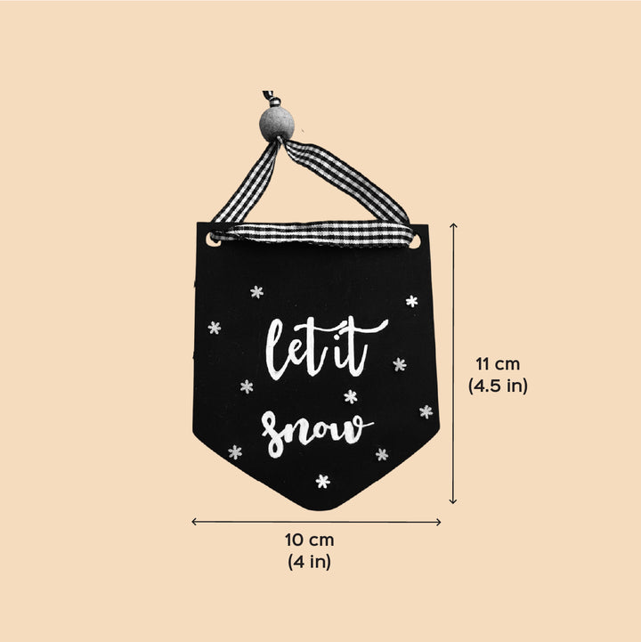 Personalized Hand-Painted MDF Frosty Charm Ornament