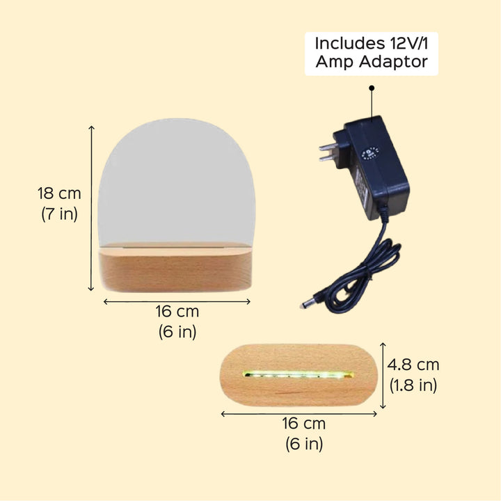 Personalized Jungle Theme Acrylic LED Table Lamp
