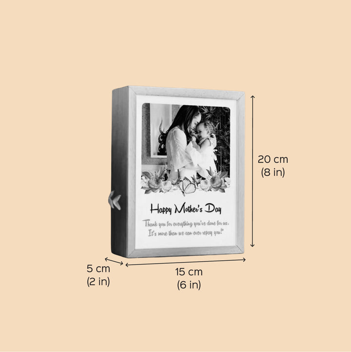 Photo Personalized "Happy Mother's Day" Engraved Acrylic Lamp For Mothers