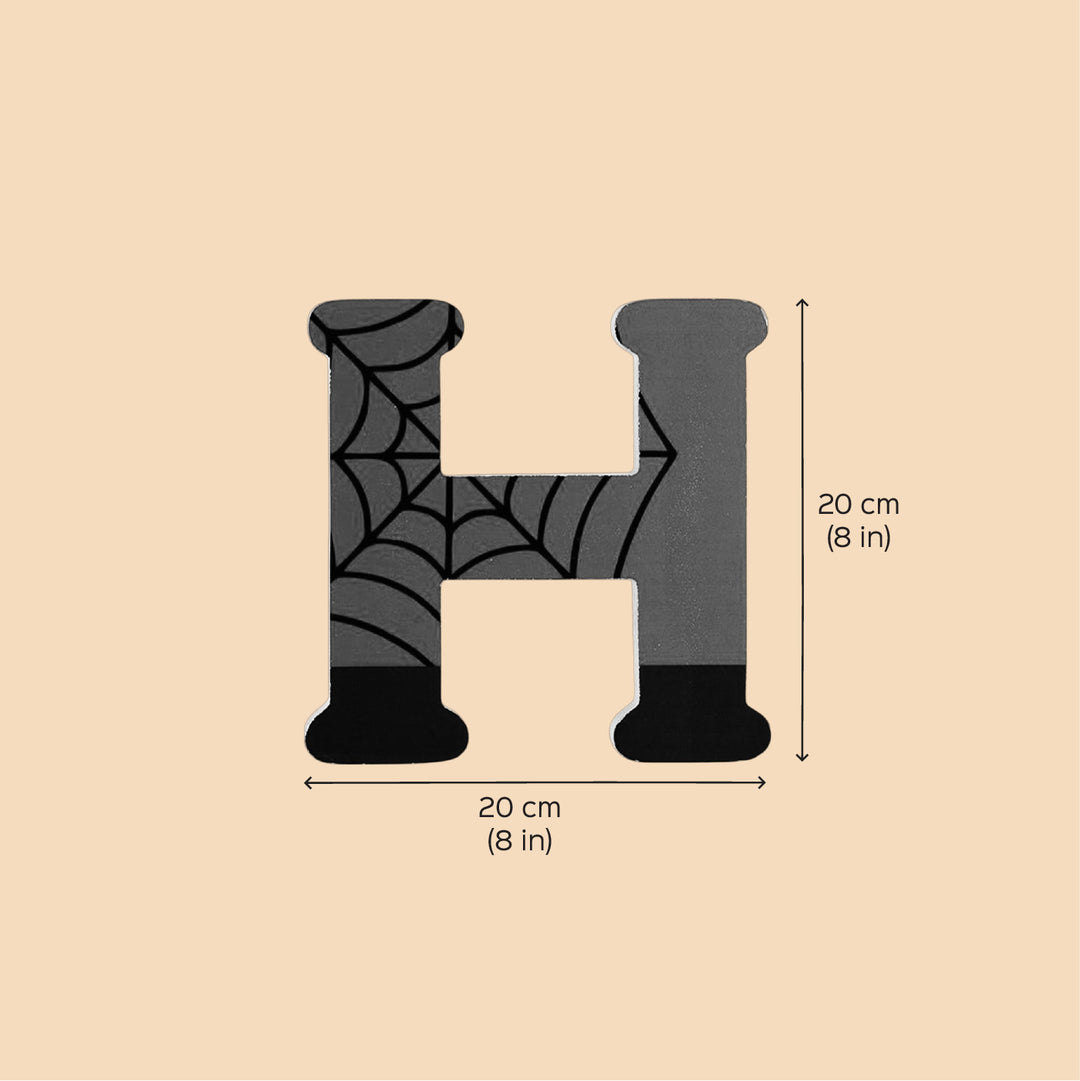 Handmade Spiderman Theme MDF Wood 3D Wall Letter For Kids - H