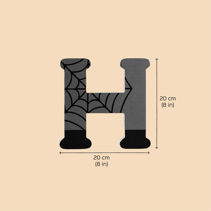 Handmade Spiderman Theme MDF Wood 3D Wall Letter For Kids - H
