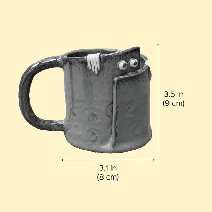 Handmade Peek-a-Boo Ceramic Mug | 250ml