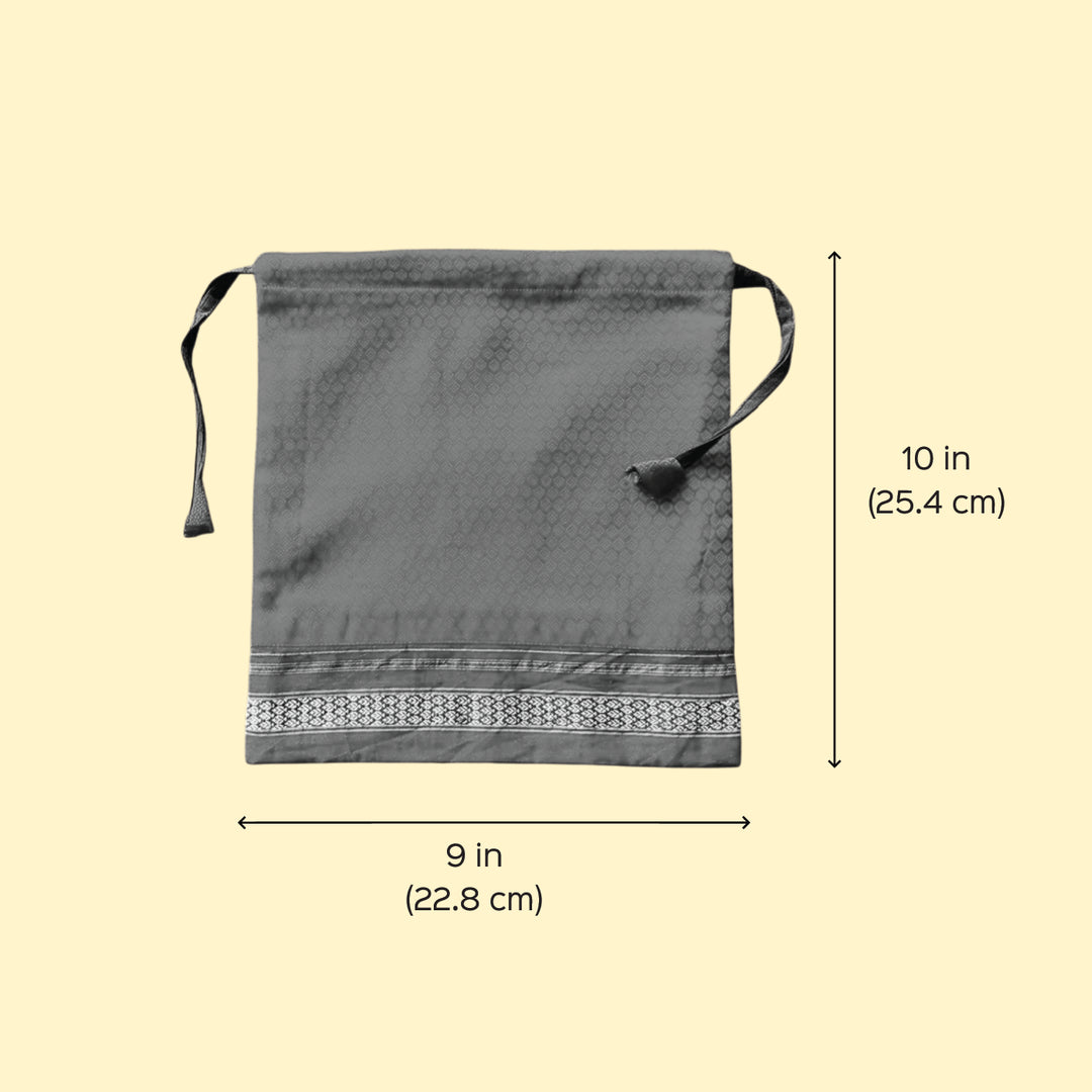 Assorted Handmade Thamboolam Khunn Fabric Cotton Potli | Set Of 4