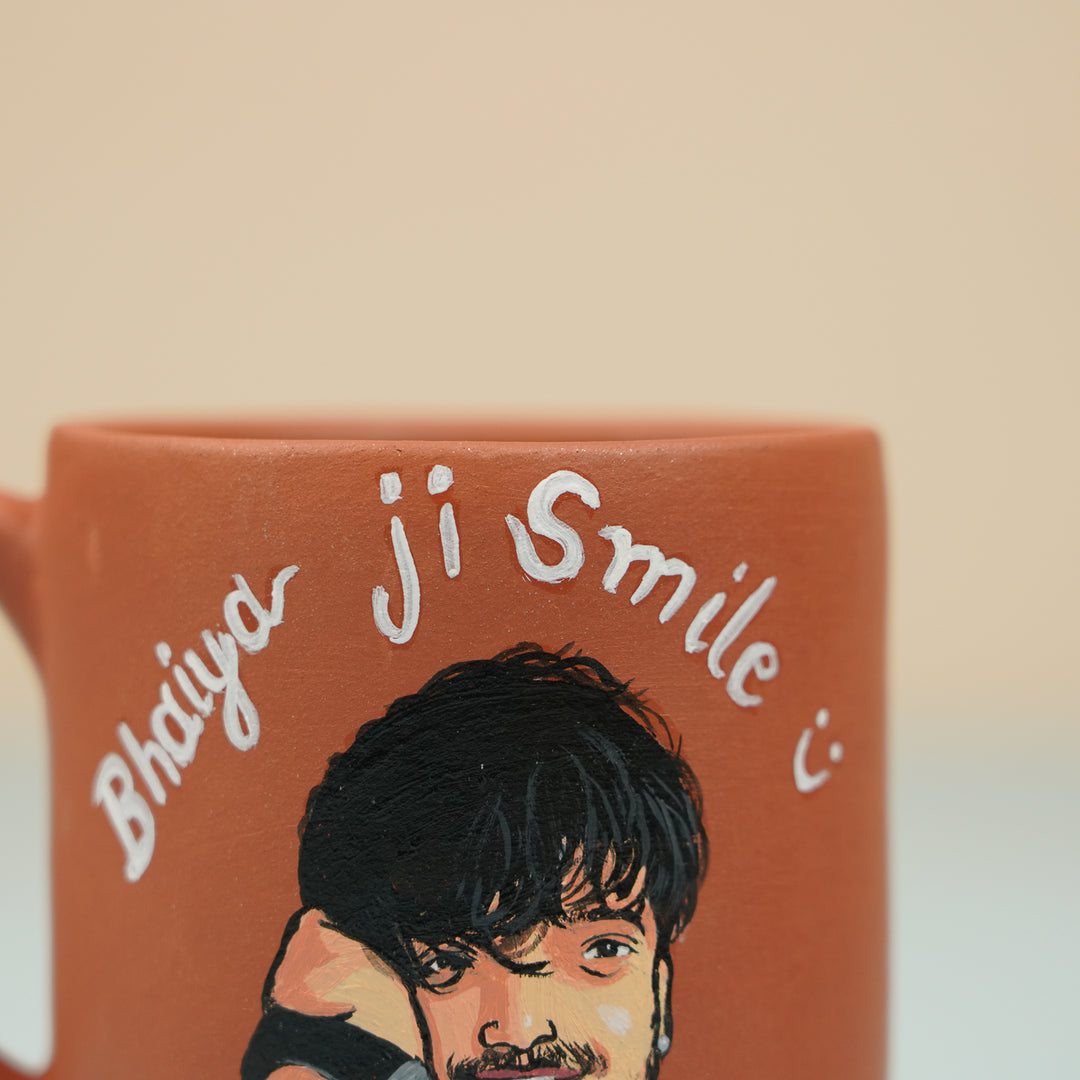 Photo Personalized Hand-Painted Terracotta Mug