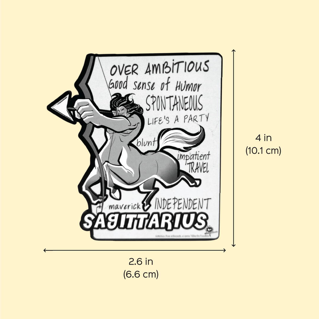 Printed Sagittarius Zodiac Sign MDF Wood Fridge Magnet