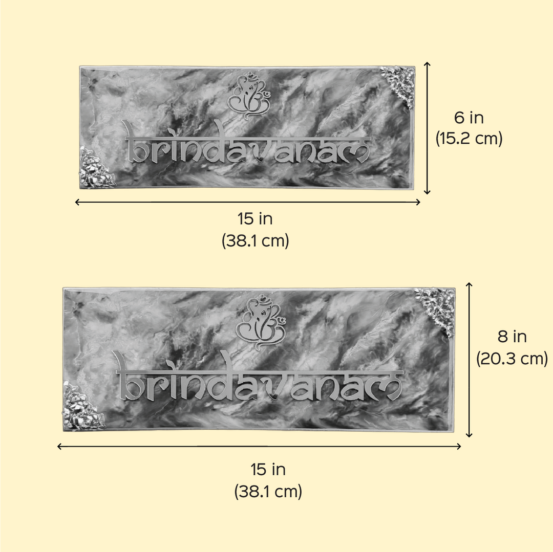 Personalized Green & Gold Resin Name Plate