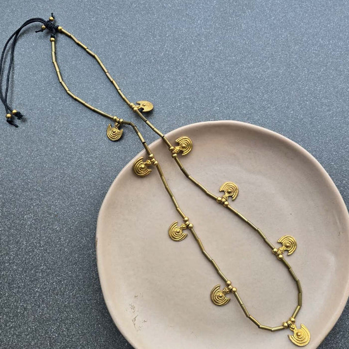 Handmade Aurelia Adorn Brass Necklace
