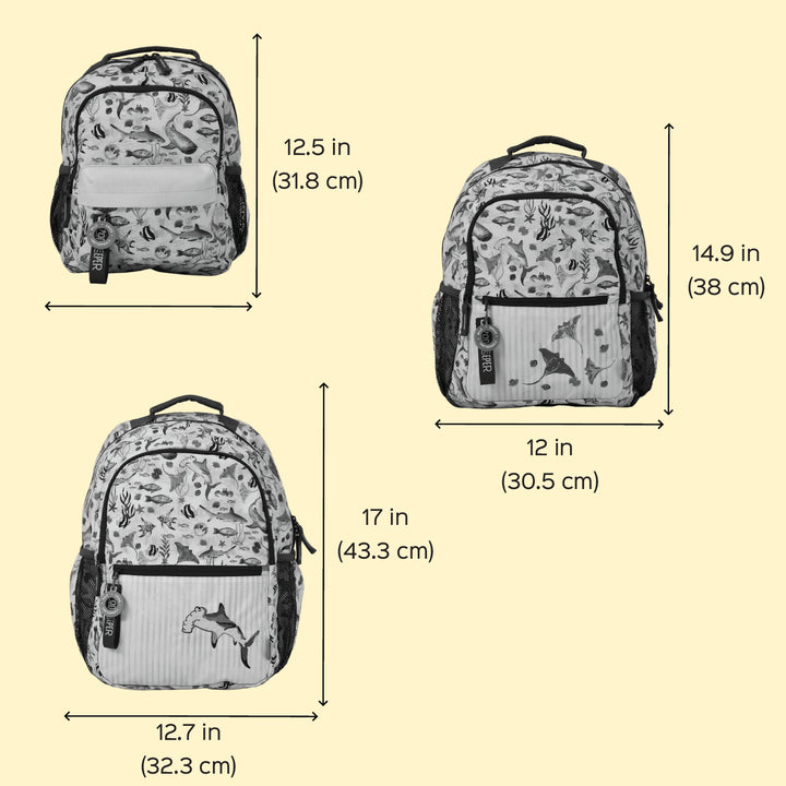 Emerald Cove Theme Water-Resistant Kids Everyday Backpack