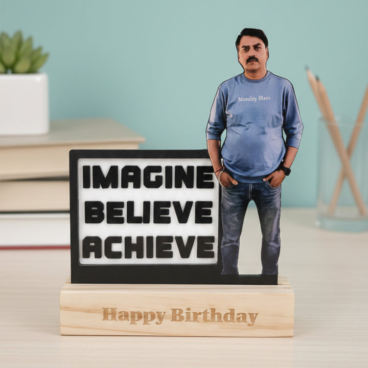 Photo Personalized Motivation Acrylic Cutout