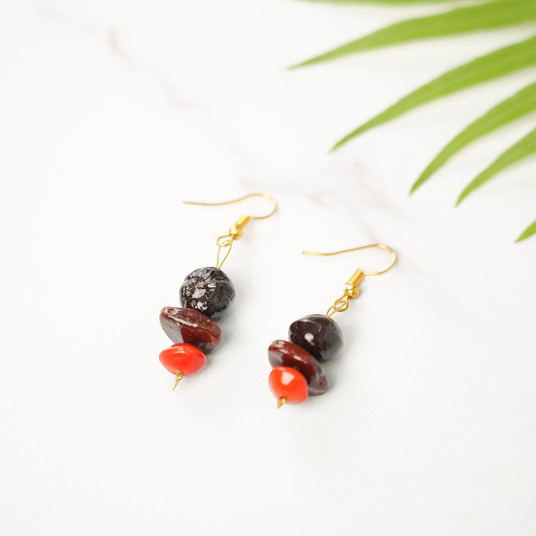 Handmade Reetha , Tamarind & Gunj Seed Earrings