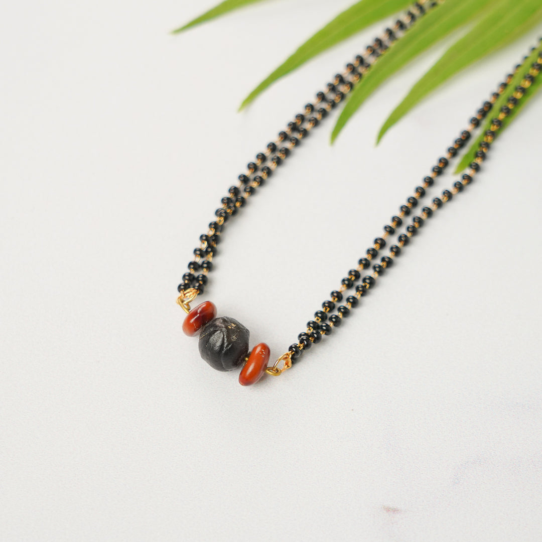 Handmade Double Chain Amaltaas & Reetha Seed Mangalsutra