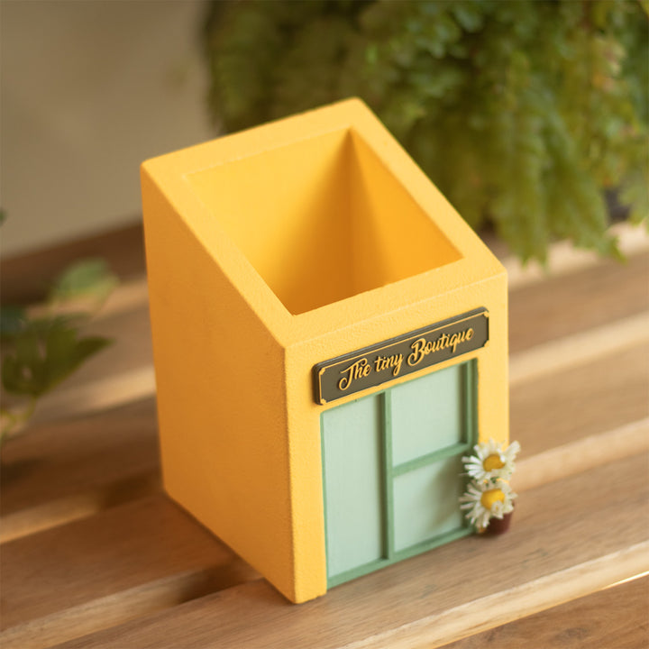 Personalized Handmade Tiny Boutique Themed Pen Stand For Decor