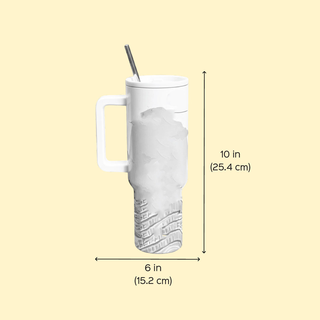 Photo Personalized Hand-Painted Single Character Pop Art Illustrated Insulated Sipper