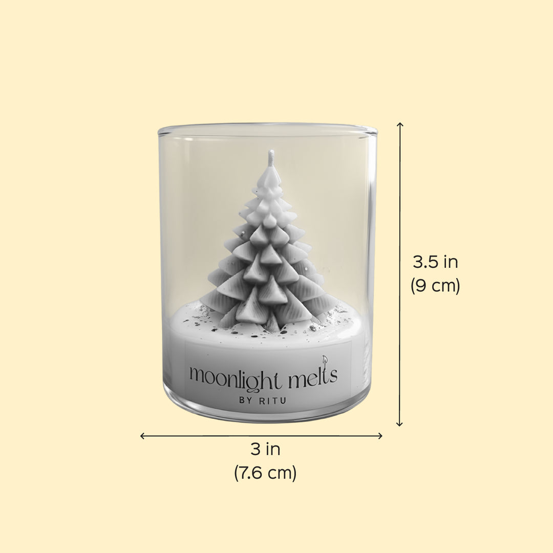 Handmade Christmas Tree Theme Soy Wax Jar Candle