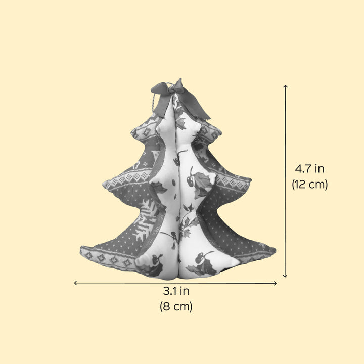 4 Inch | Handmade Polka Dot Christmas Tree For Decoration